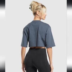 NEW - Gymshark - COTTON BOXY CROP TOP - Large